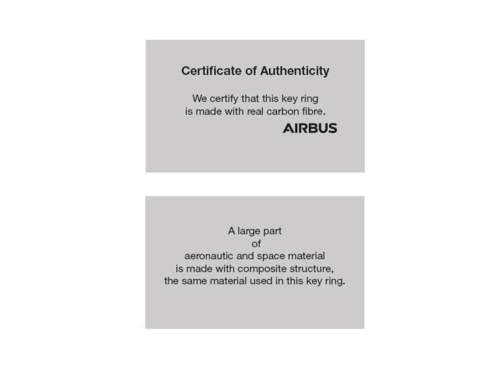 Airbus Executive Schlüsselanhänger aus Carbon