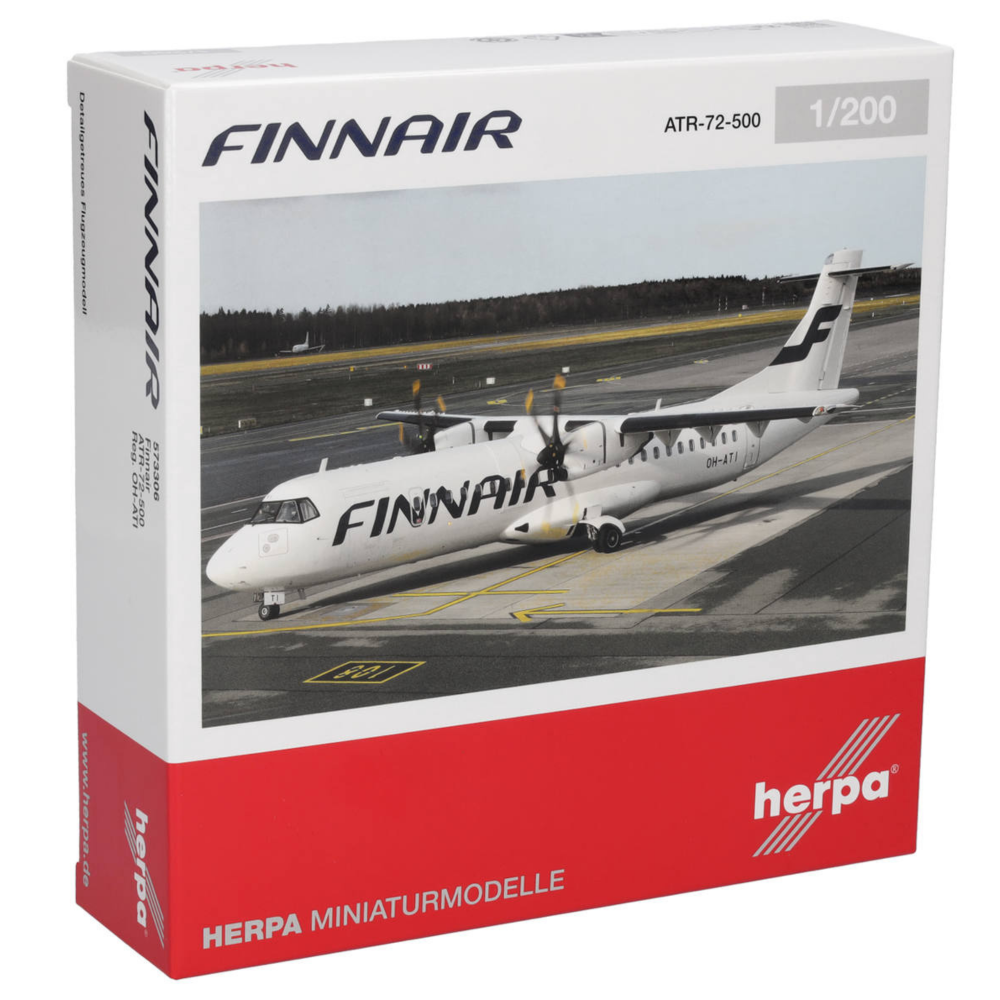 Preview: Herpa Wings Flugzeugmodell Finnair ATR 72-500 (1:200)