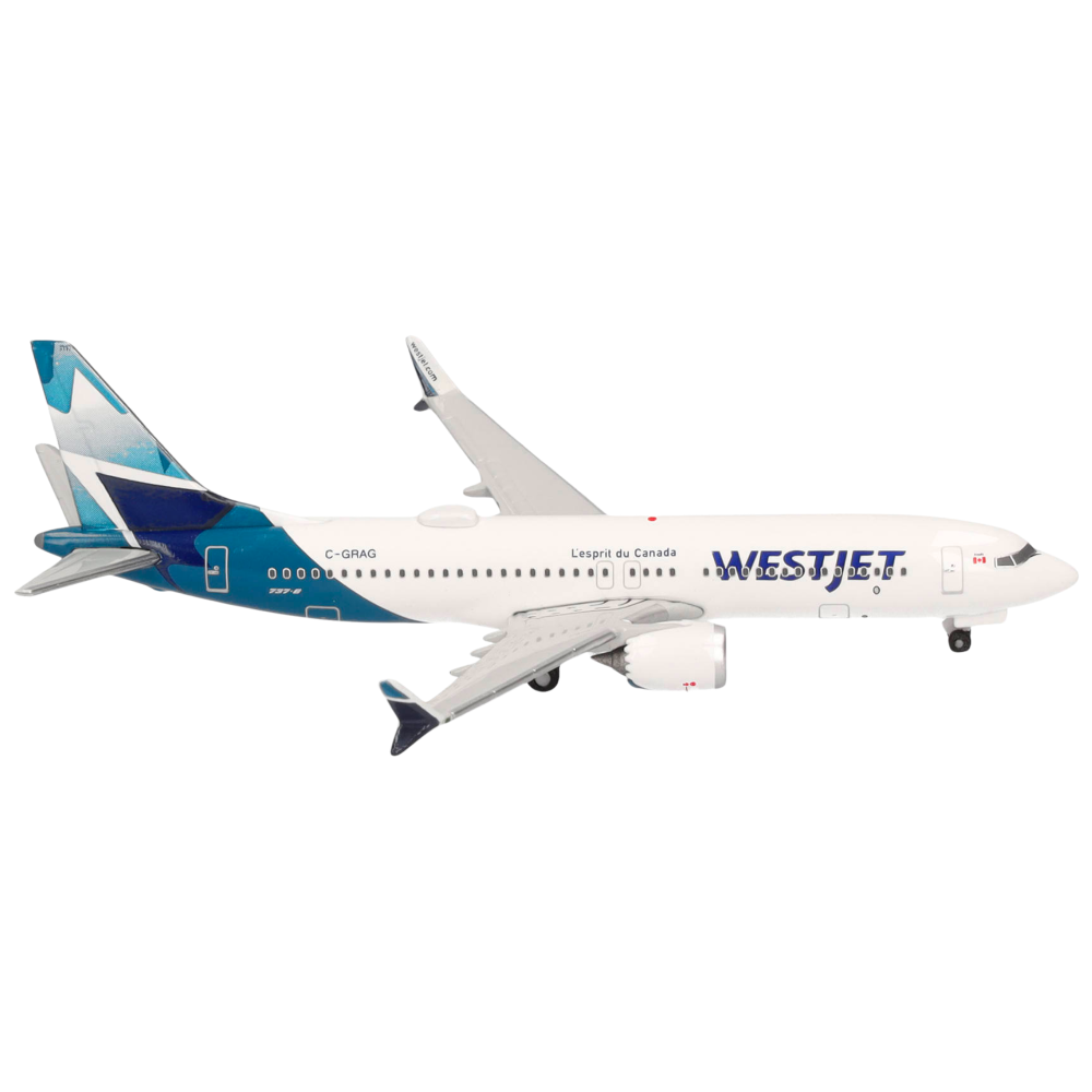 Herpa Wings Flugzeugmodell Westjet Boeing 737 Max 8 (1:500)