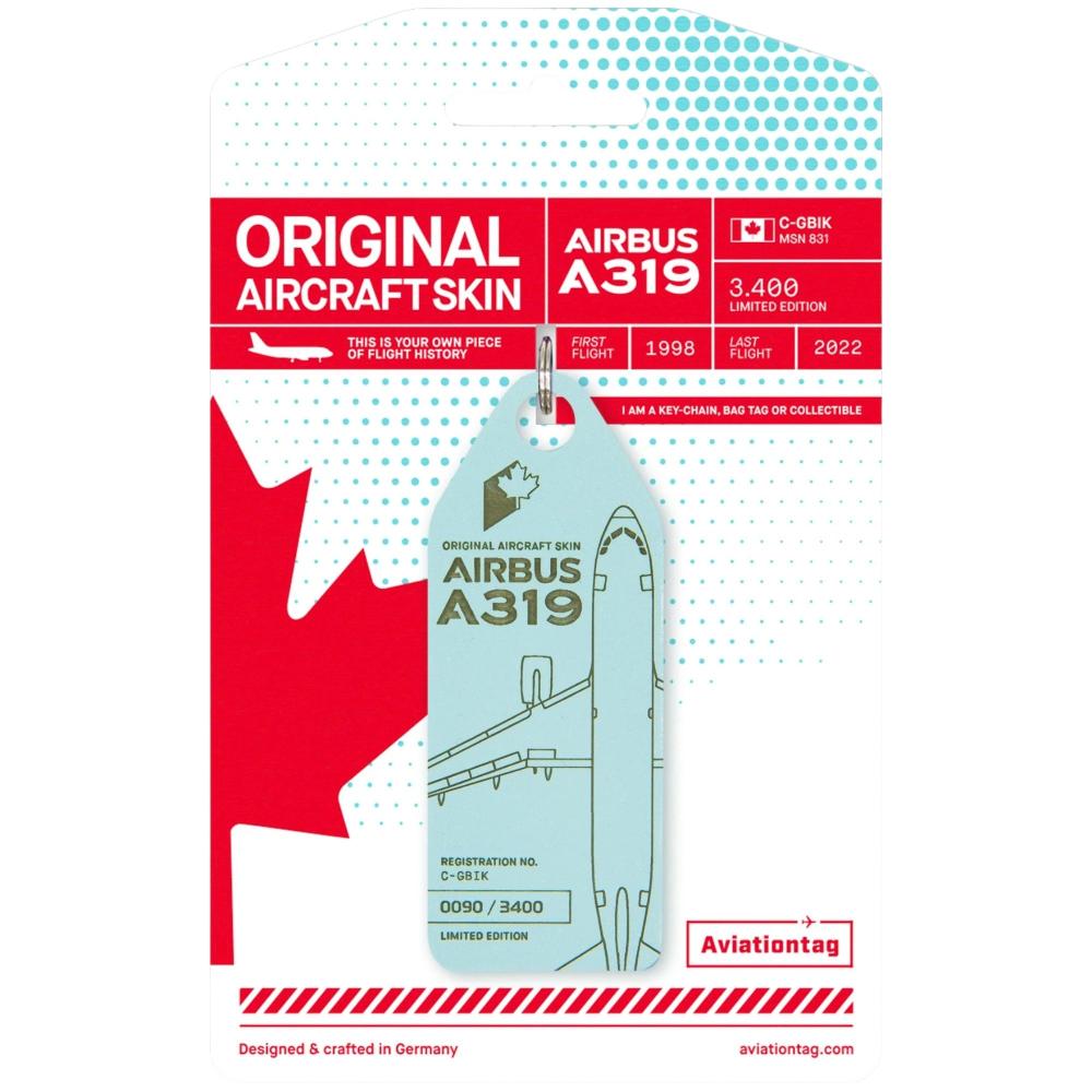 Air Canada Airbus A319 C-GBIK Aviationtag