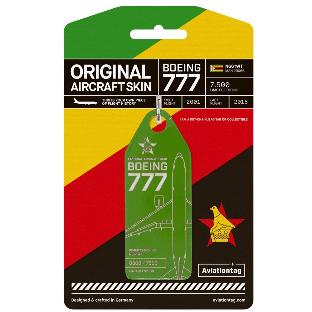 Preview: Air Zimbabwe Boeing 777 Grün Aviationtag