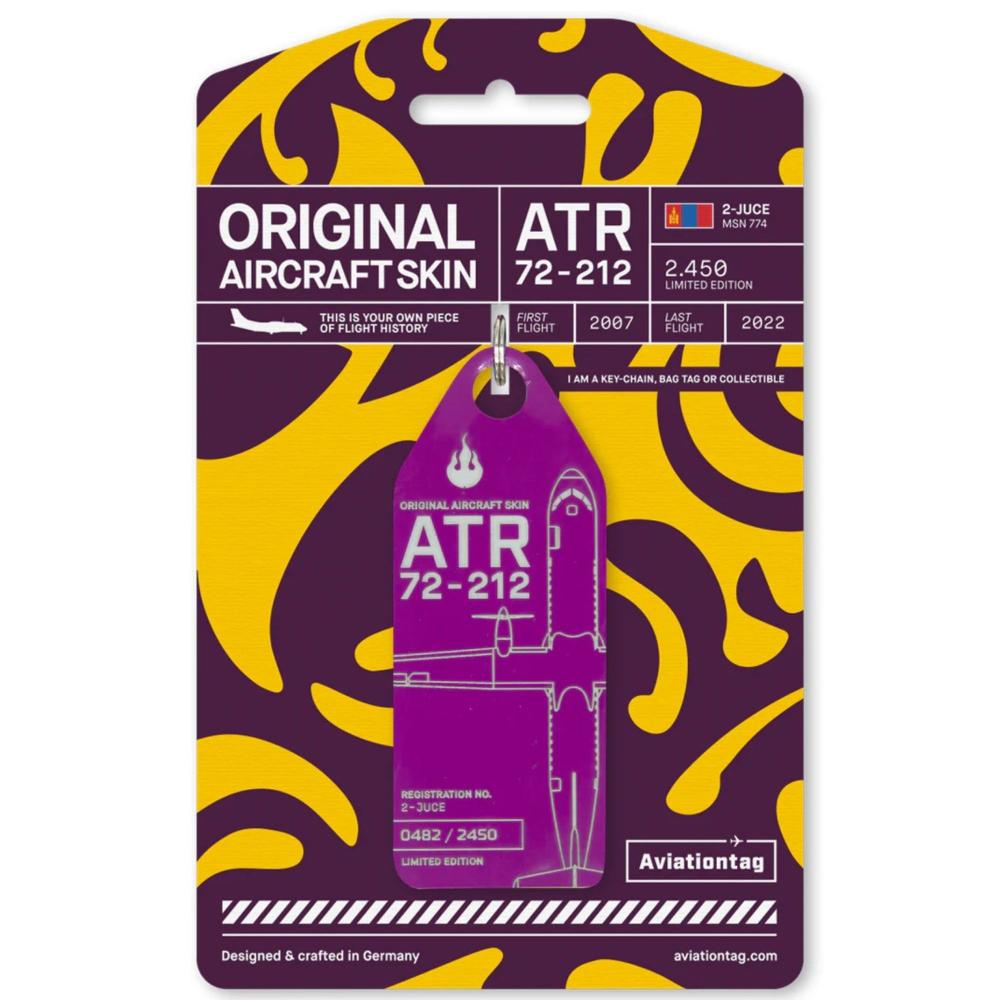 ATR 72-200 2-JUCE violett Aviationtag