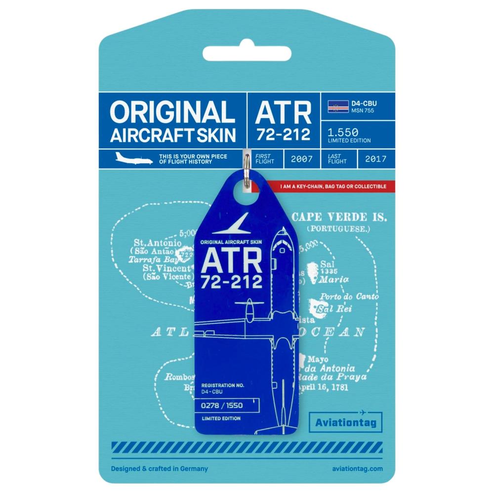 Cabo Verde Airlines ATR 72-212 Blau Aviationtag