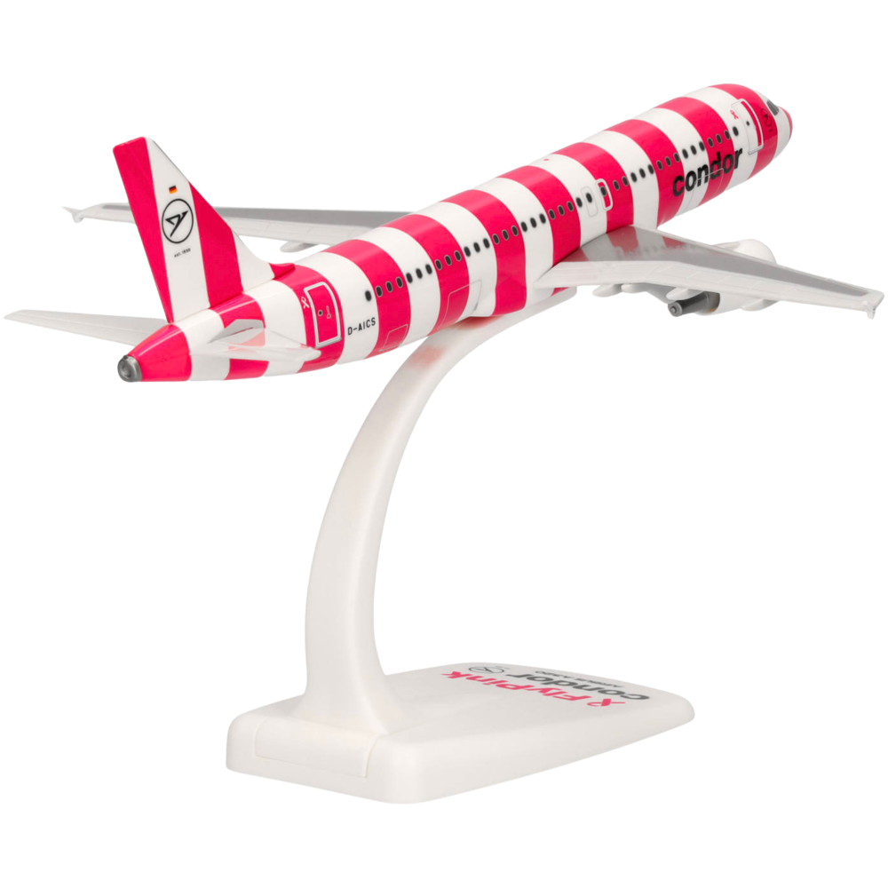 Preview: Condor Airbus A320 FlyPink Plane 1:200 Herpa Snap-Fit Flugzeugmodell