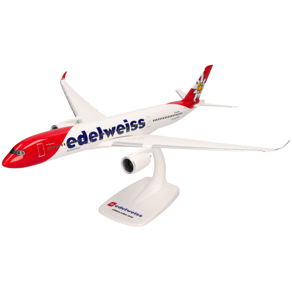 Edelweiss Air Airbus A350-900 Piz Bernina 1:200 Herpa Snap-Fit Flugzeugmodell