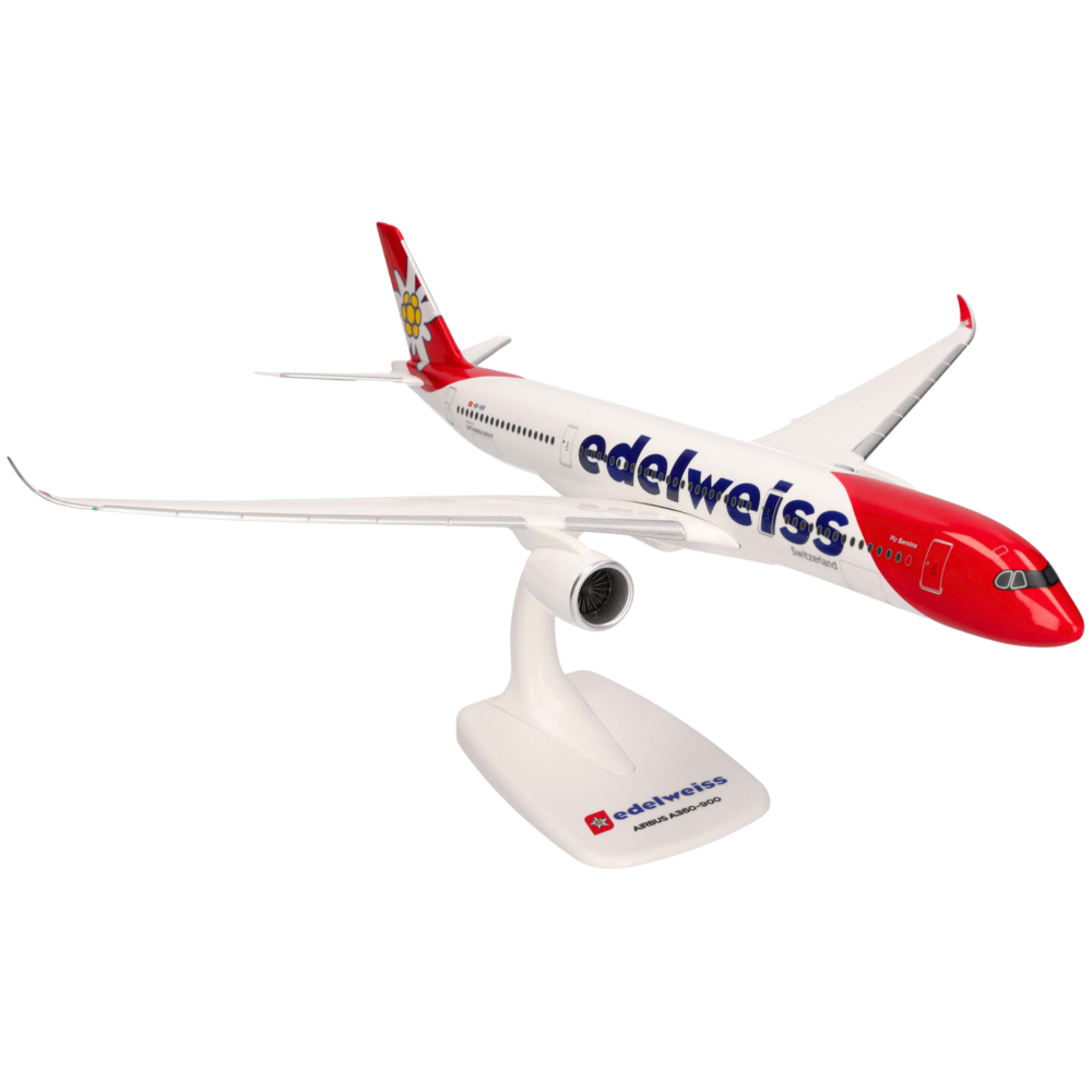 Preview: Edelweiss Air Airbus A350-900 Piz Bernina 1:200 Herpa Snap-Fit Flugzeugmodell