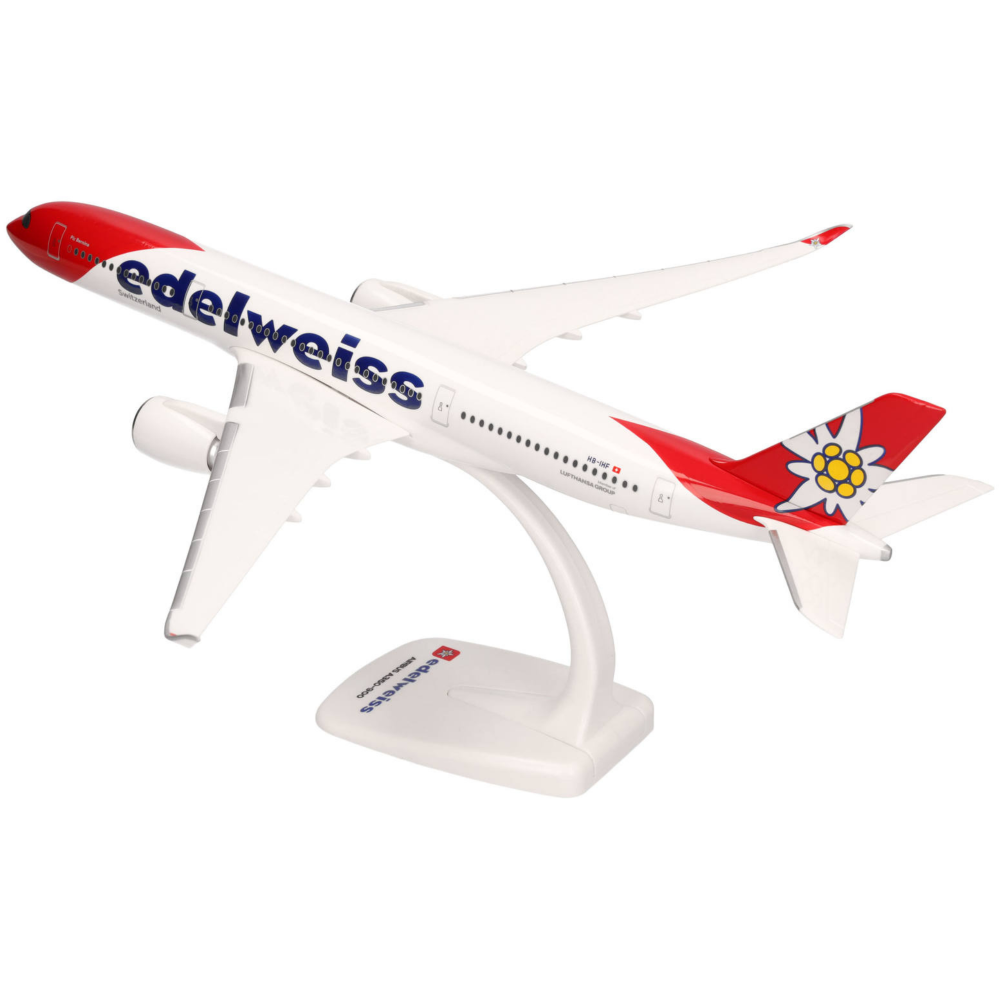 Preview: Edelweiss Air Airbus A350-900 Piz Bernina 1:200 Herpa Snap-Fit Flugzeugmodell