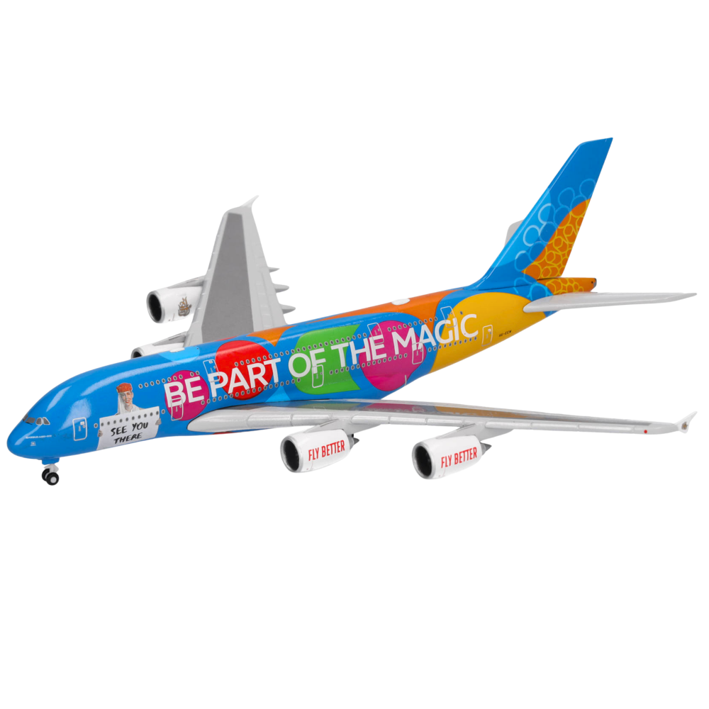 Preview: Emirates Airbus A380 Destination Dubai 1:500 Herpa Wings Flugzeugmodell
