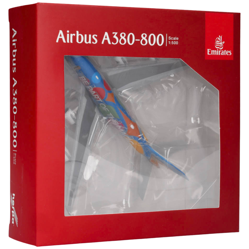 Emirates Airbus A380 Destination Dubai 1:500 Herpa Wings Flugzeugmodell