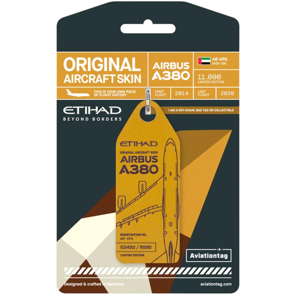 Etihad Airways Airbus A380 A6-APA gold Aviationtag