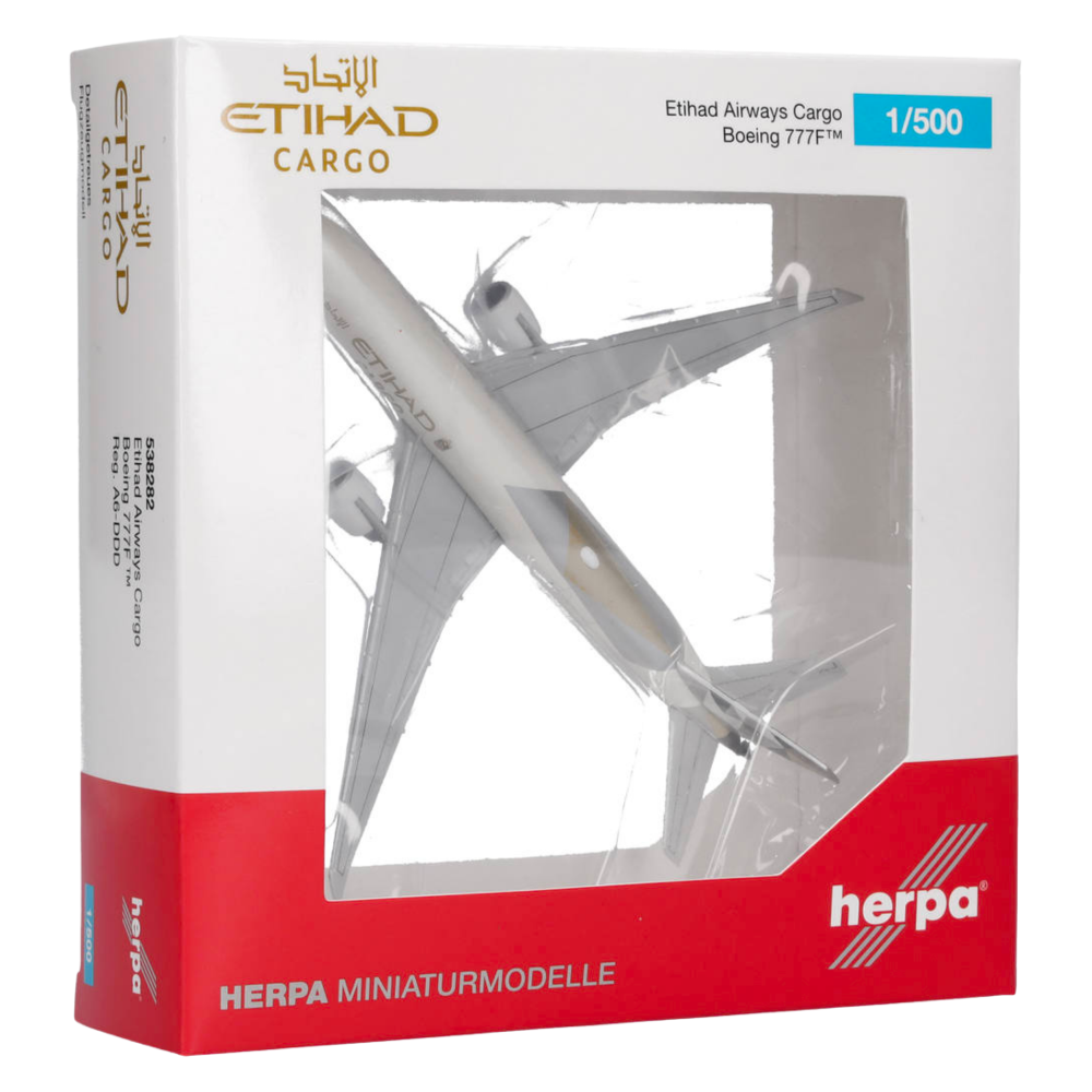 Etihad Airways Cargo Boeing 777F 1:500 Herpa Wings Flugzeugmodell