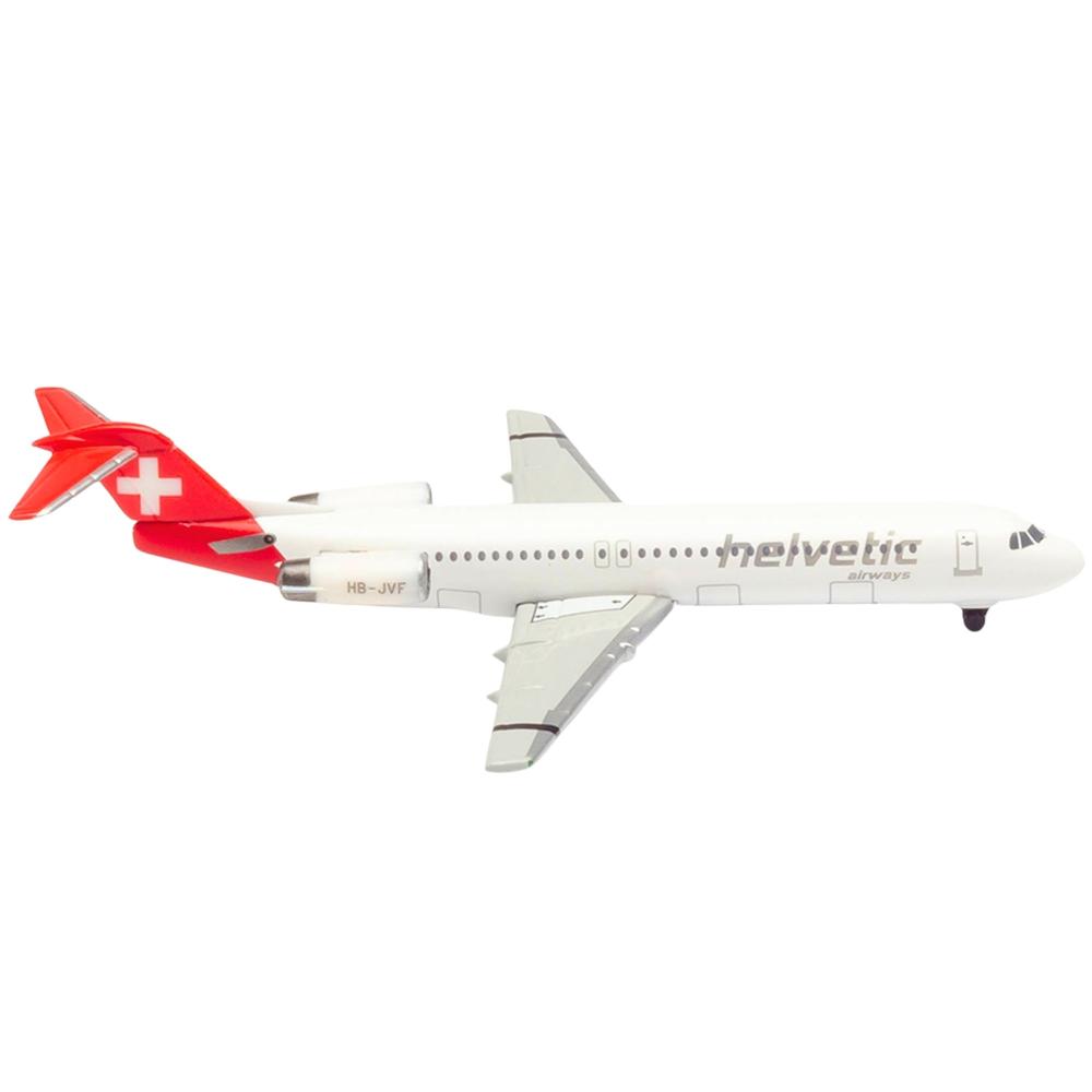 Helvetic Airways Fokker 100 1:500 Herpa Wings Flugzeugmodell