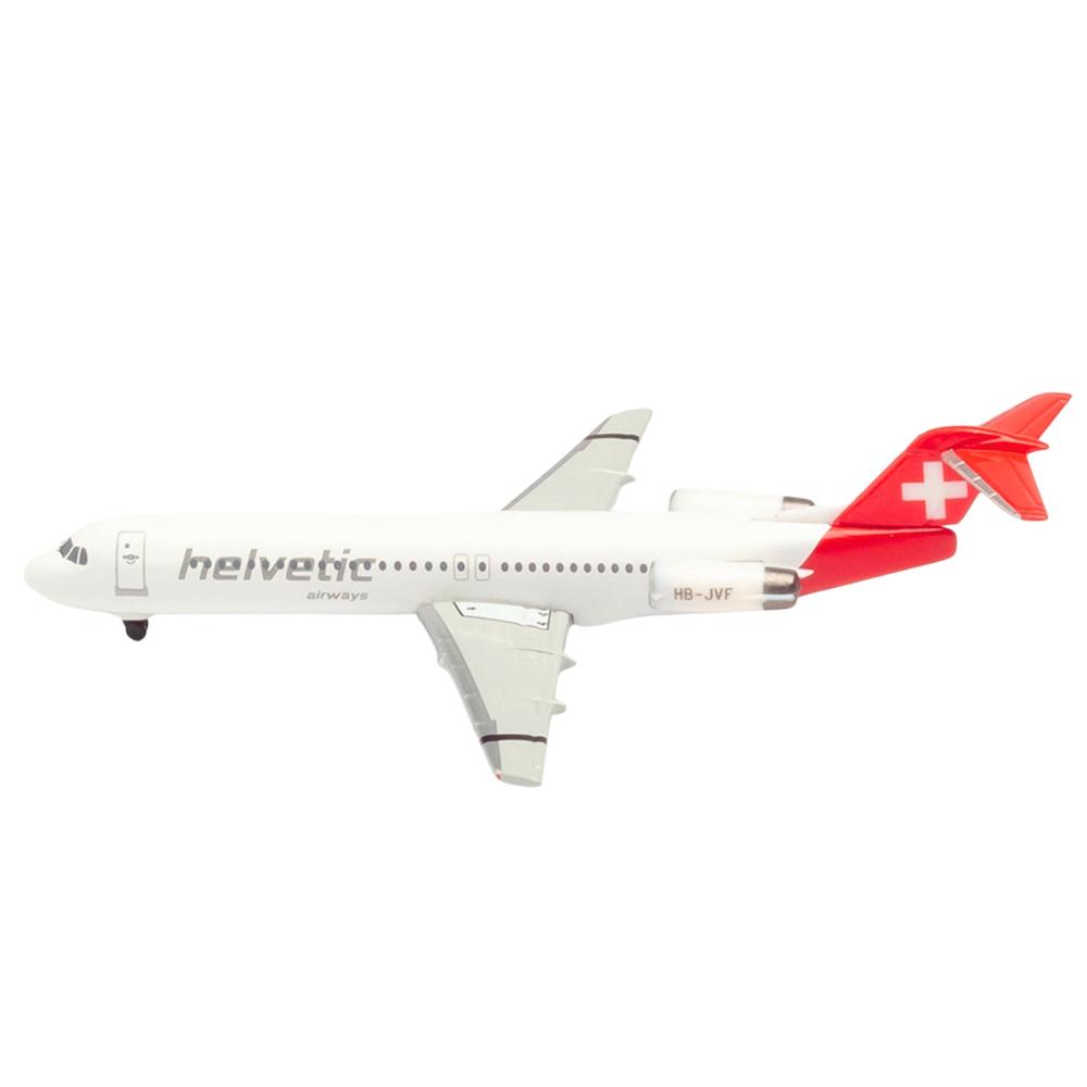 Preview: Helvetic Airways Fokker 100 1:500 Herpa Wings Flugzeugmodell