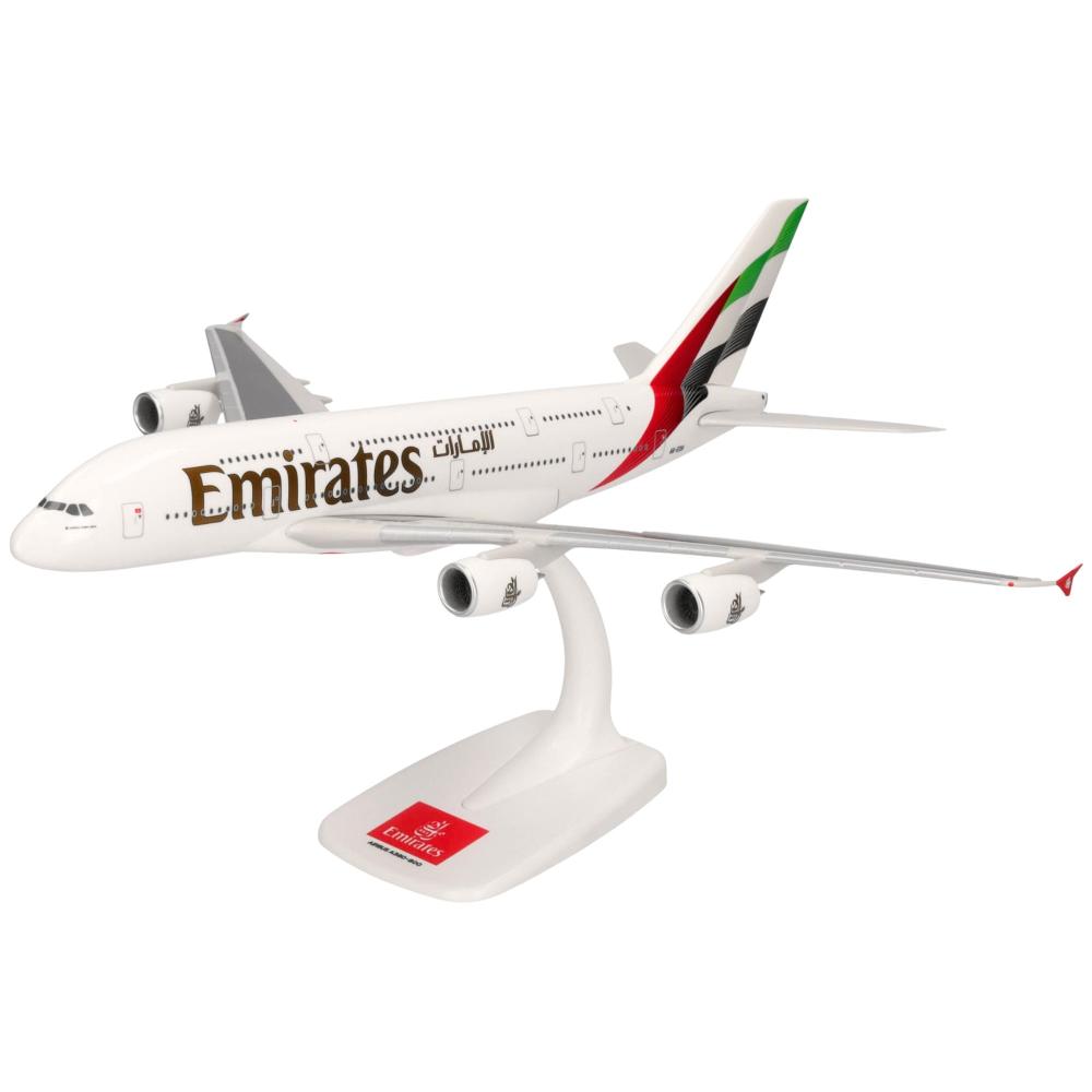 Herpa Snap-Fit Flugzeugmodell Emirates Airbus A380 (1:250)