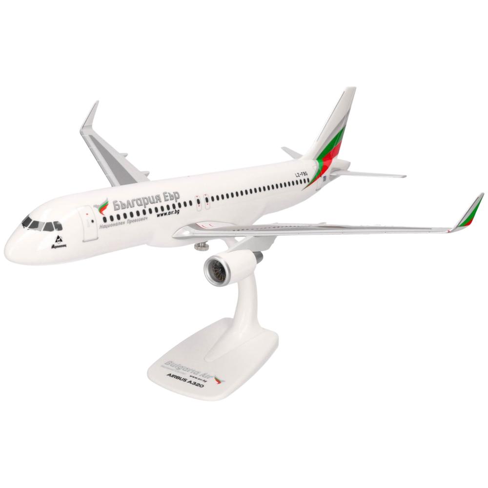Herpa Snap-Fit Flugzeugmodell Bulgaria Air Airbus A320 (1:100)