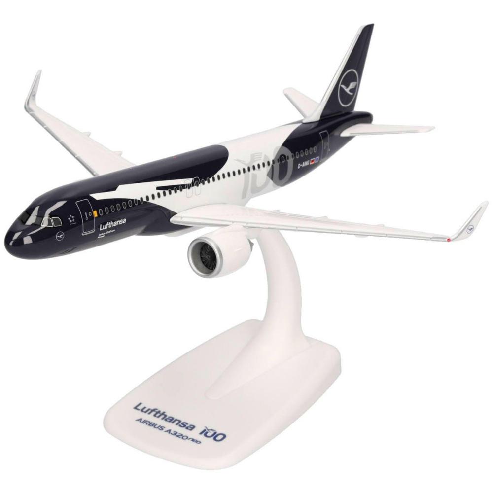 Herpa Snap-Fit Flugzeugmodell Lufthansa Airbus A320neo D-AING Kerpen 100 Jahre (1:200)