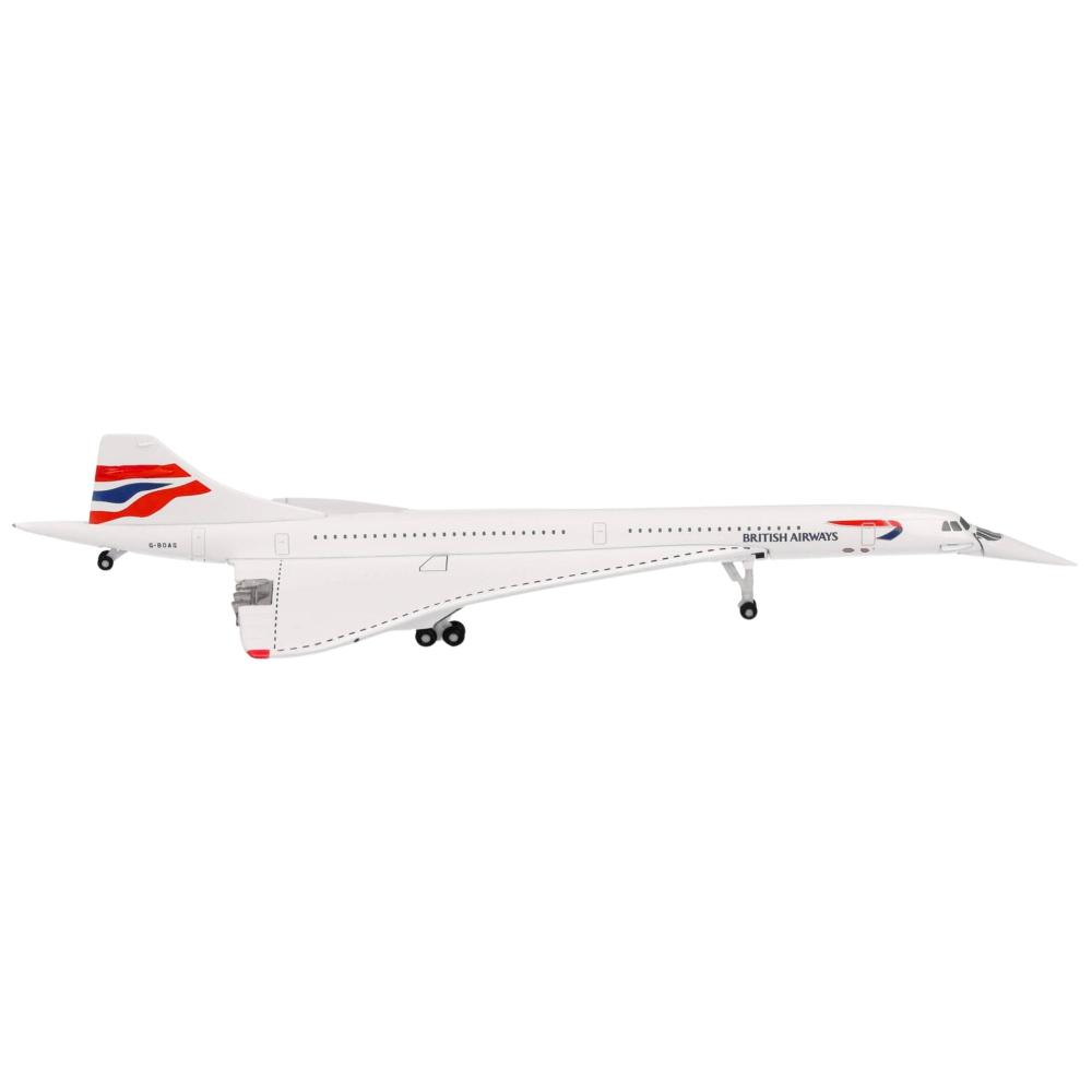 Herpa Wings Flugzeugmodell British Airways Concorde Nose Down G-BOAG Union Flag (1:500)
