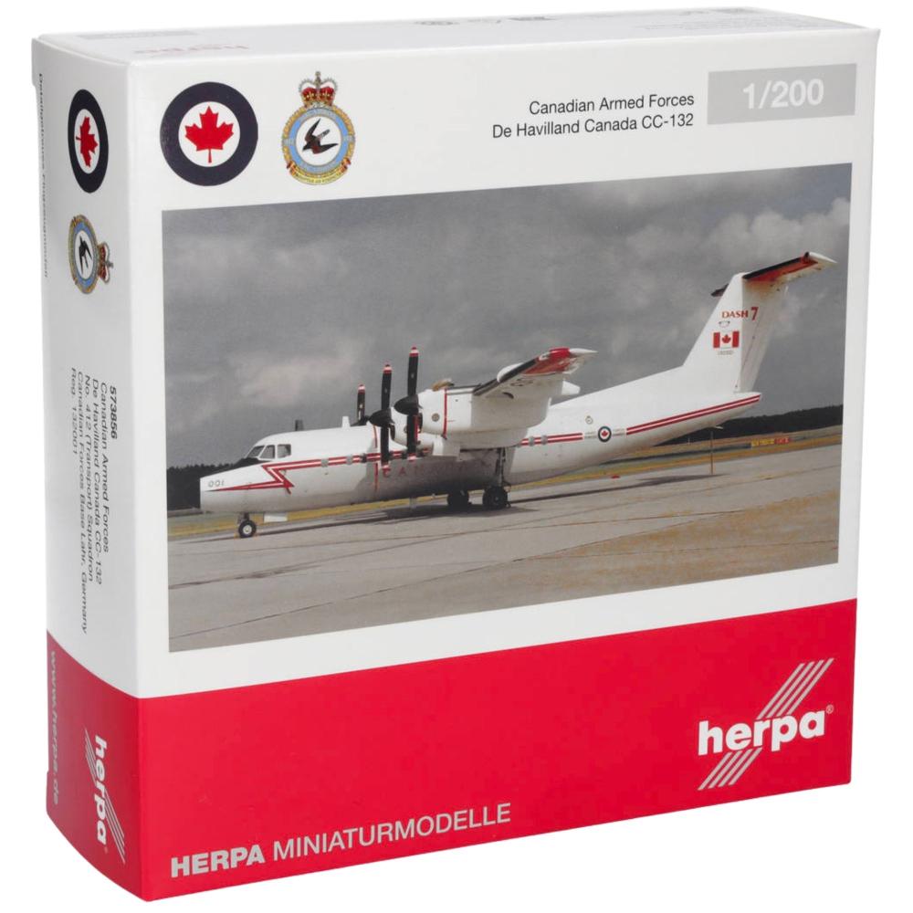 Herpa Wings Flugzeugmodell Canadian Armed Forces De Havilland Canada DHC-7/CC-132 132001 No. 412 Squadron (1:200)