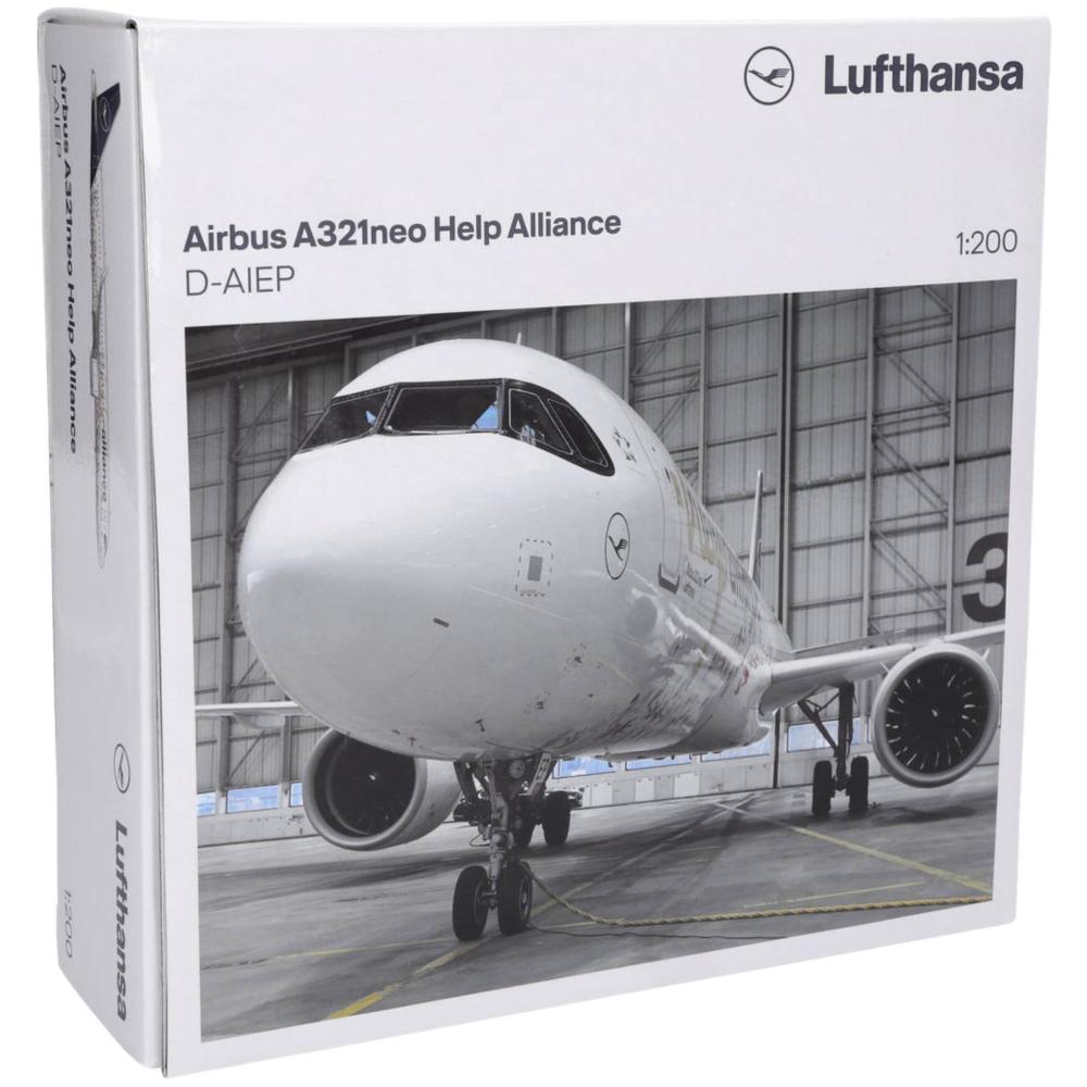 Herpa Wings Flugzeugmodell Lufthansa Airbus A321neo "Help Alliance"  (1:200)