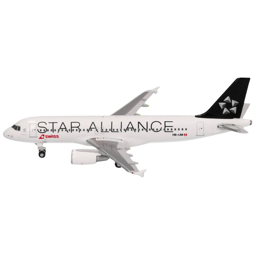 Preview: Herpa Wings Flugzeugmodell Swiss International Air Lines Airbus A320 HB-IJM Star Alliance (1:500)
