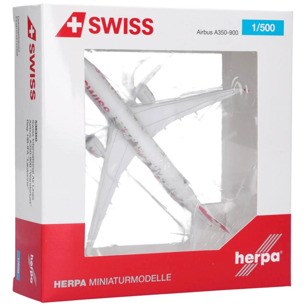 Herpa Wings Flugzeugmodell Swiss International Air Lines Airbus A350-900 HB-IFA Wanderlust (1:500)