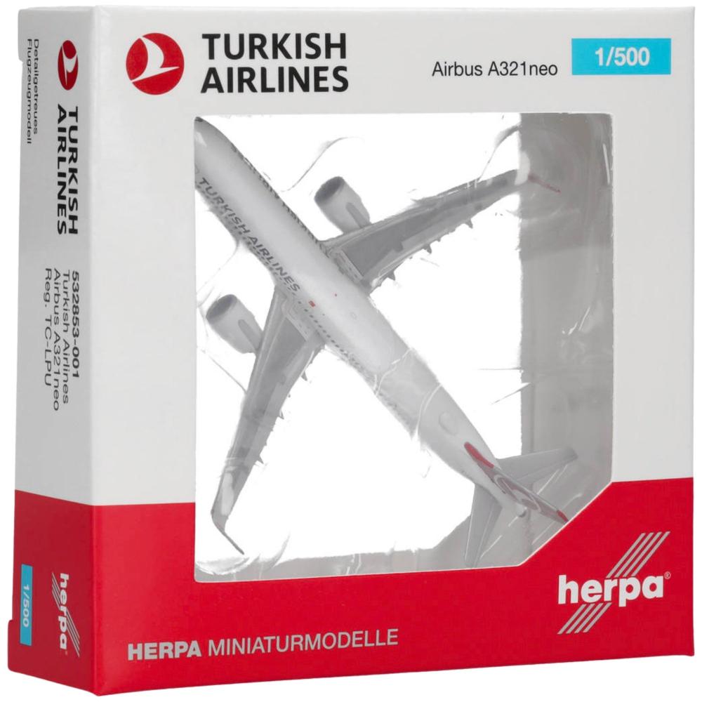 Herpa Wings Flugzeugmodell Turkish Airlines Airbus A321neo (1:500)