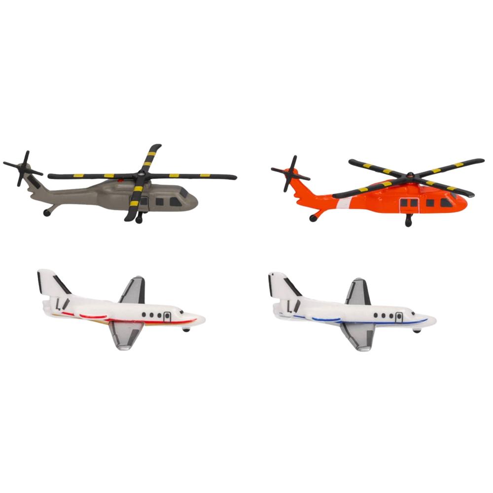 Herpa Zubehör Helikopter und Businessjet Set (2+2) (1:500)