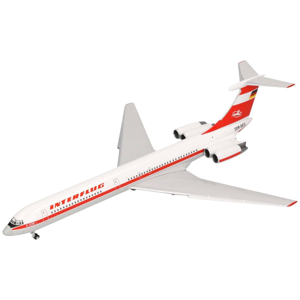 Preview: Interflug Ilyushin IL-62M 1:200 Herpa Wings Flugzeugmodell