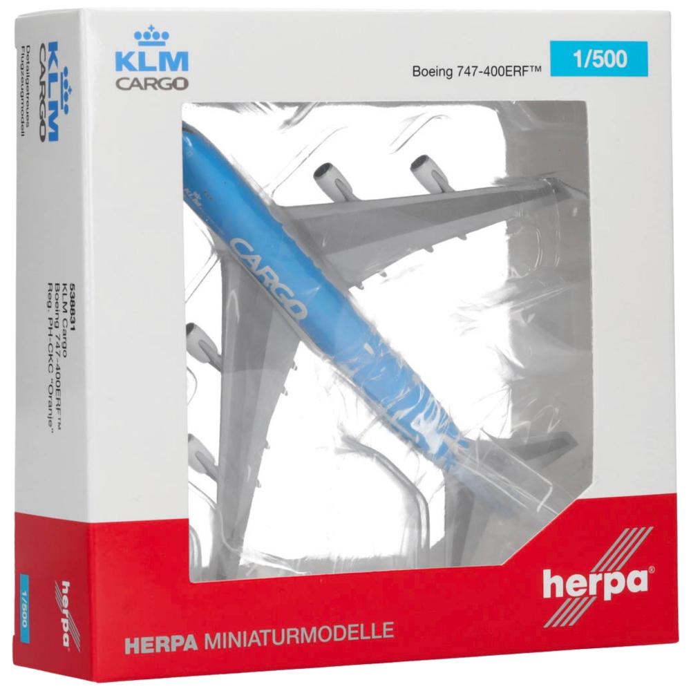 KLM Cargo Boeing 747-400ERF 1:500 Herpa Wings Flugzeugmodell
