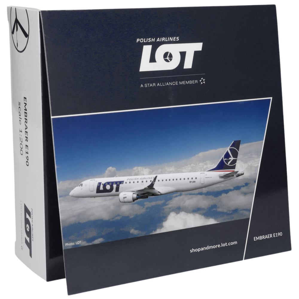 Lot Polish Airlines Airbus Embraer E190 1:200 Herpa Wings Flugzeugmodell