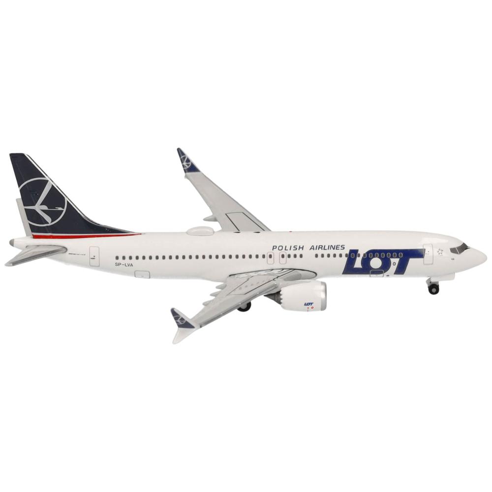 Lot Polish Airlines Boeing 737 Max 8 1:500 Herpa Wings Flugzeugmodell