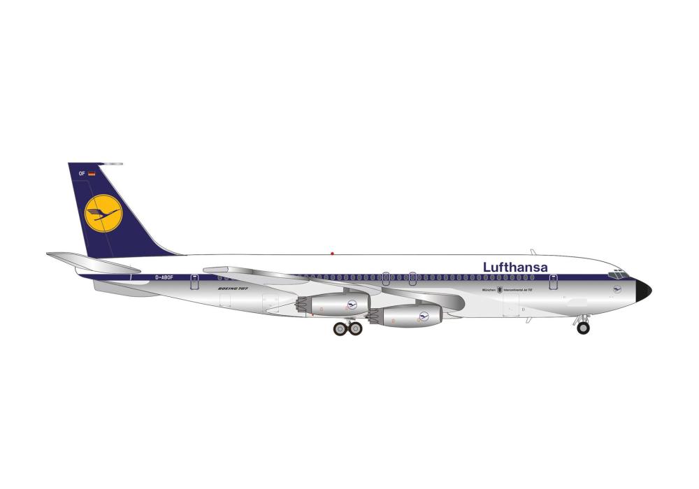 Lufthansa Boeing 707-400 1:200 Herpa Wings Flugzeugmodell