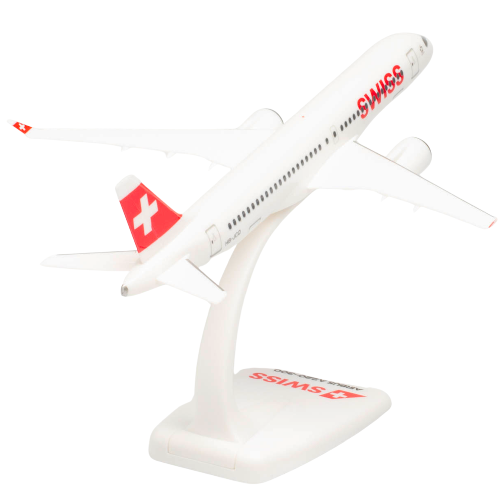 Preview: Swiss International Air Lines Airbus A220-300 1:200 Herpa Snap-Fit Flugzeugmodell