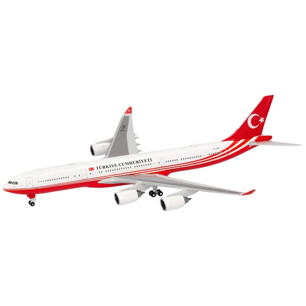 Preview: Turkey Government Airbus A340-500 1:500 Herpa Wings Flugzeugmodell