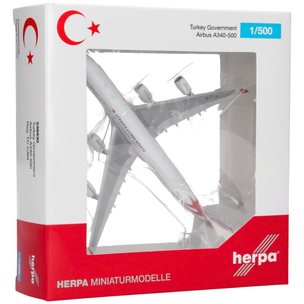 Turkey Government Airbus A340-500 1:500 Herpa Wings Flugzeugmodell