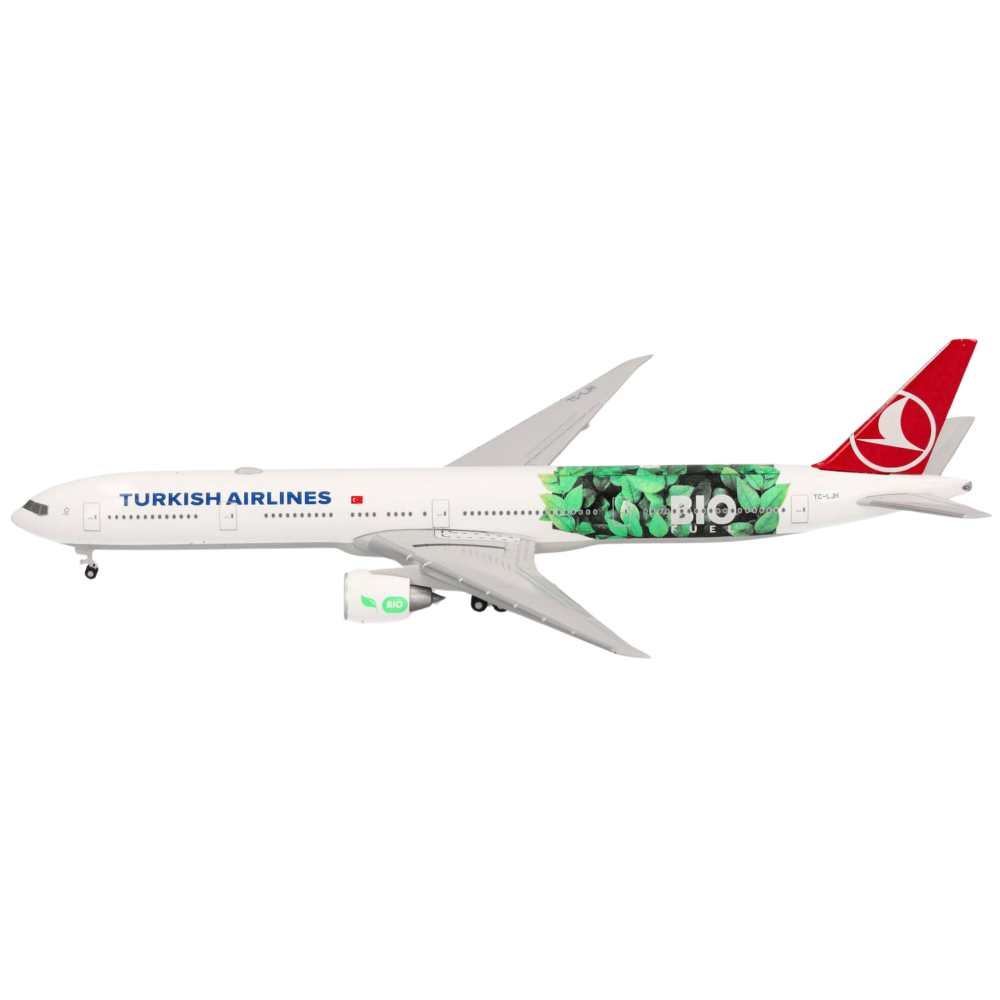 Preview: Turkish Airlines Boeing 777-300ER Bio Fuel 1:500 Herpa Wings Flugzeugmodell