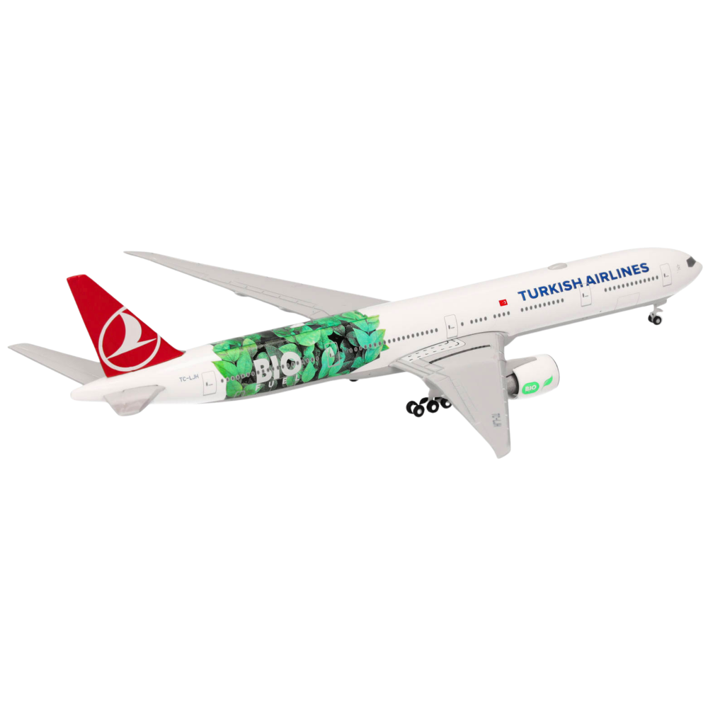 Preview: Turkish Airlines Boeing 777-300ER Bio Fuel 1:500 Herpa Wings Flugzeugmodell