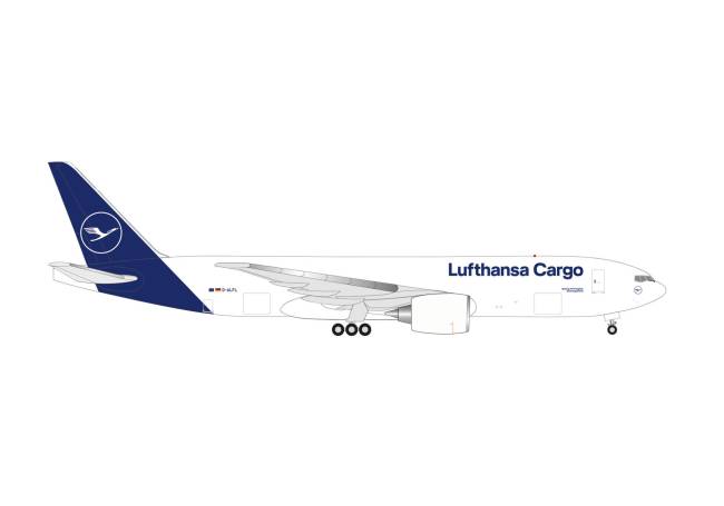 Herpa Wings Flugzeugmodell Lufthansa Cargo Boeing 777F (1:500)