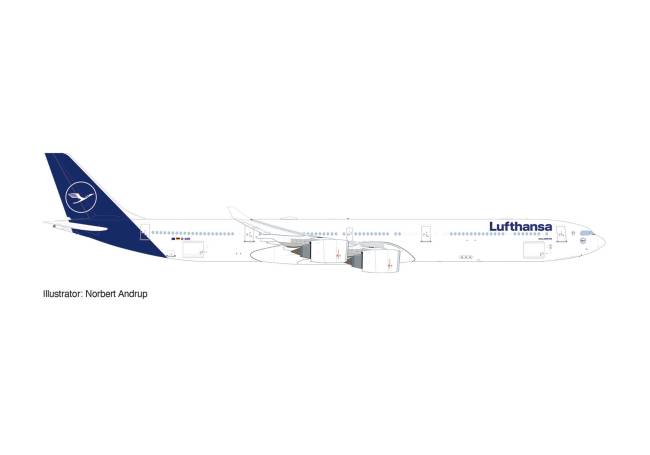 Herpa Wings Flugzeugmodell Lufthansa Airbus A340-600 (1:500)