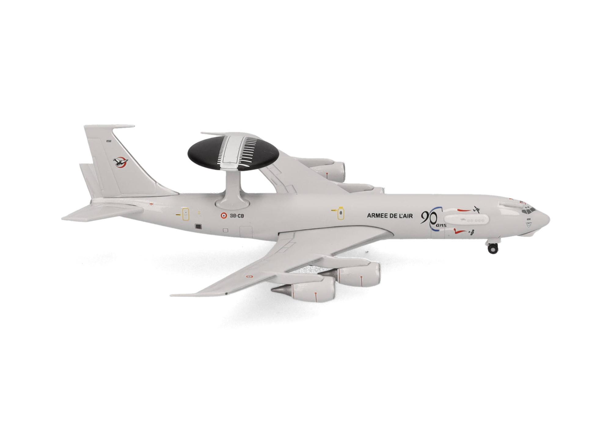 Herpa Wings French Air Force Boeing E-3F Sentry - 36th Airborne CCW - 90th Anniversary - 36-CB "Charognard" (1:500)