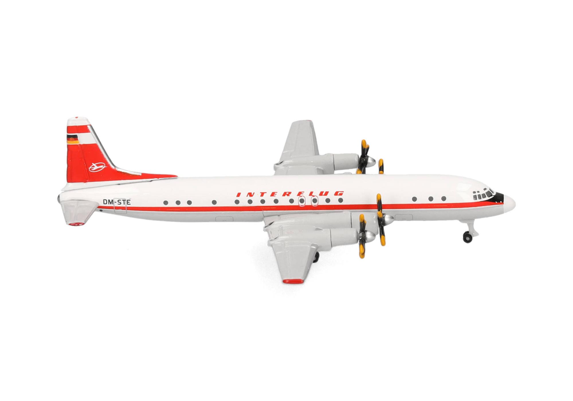 Herpa Wings Flugzeugmodell Interflug Ilyushin IL-18 (1:500)