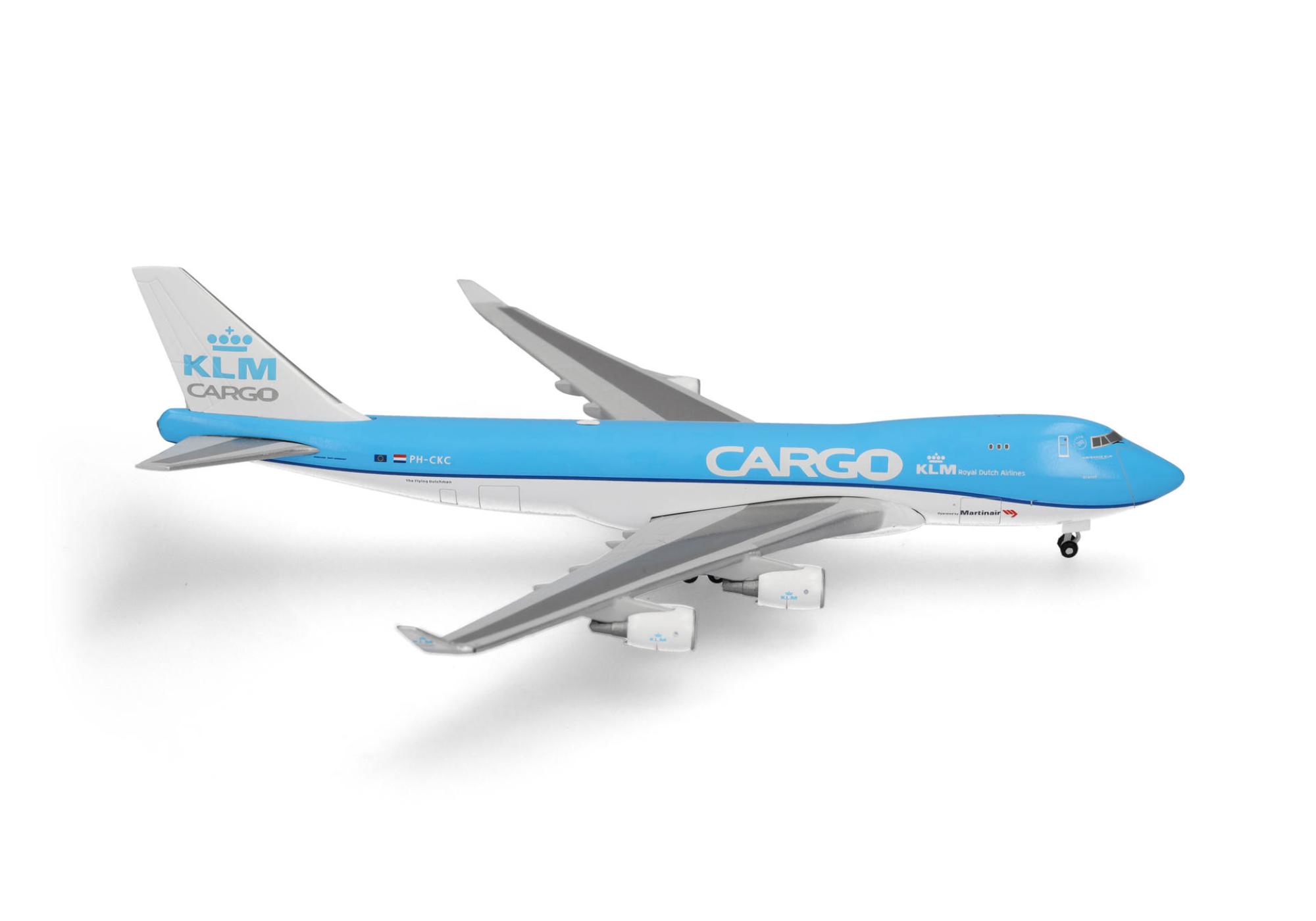 Herpa Wings Flugzeugmodell KLM Cargo Boeing 747-400ERF (1:500)