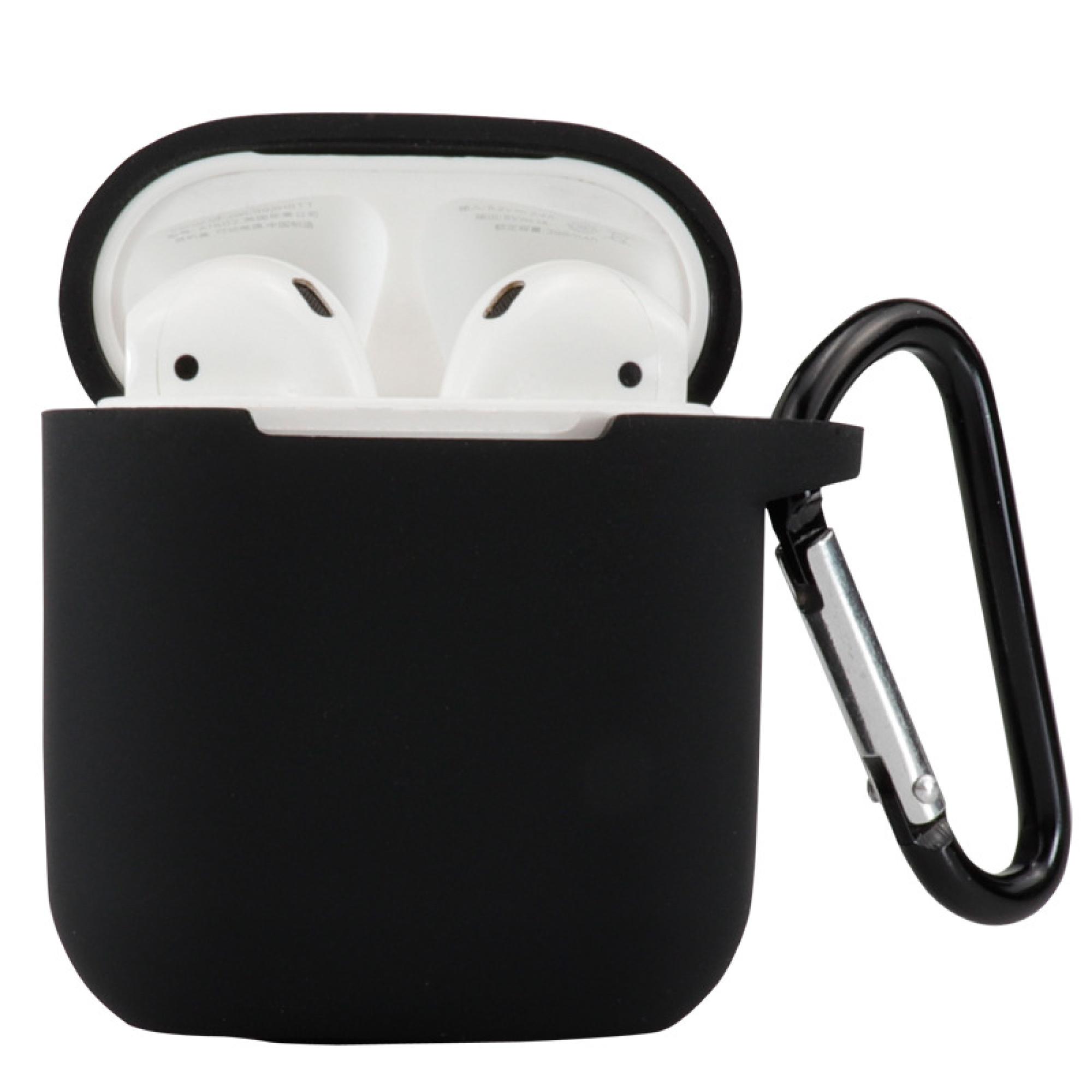PT line Silikonschutzhülle  Kompatibel zu: Apple AirPods 1/2 Gen.  Details Schützt das AirPods Case vor sämtlichen Stößen und bietet Rundumschutz Hochwertiges Silikongehäuse mit Karabinerhaken fürs befestigen an einem Schlüsselbund Uneingeschränter Zugrif