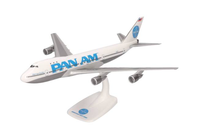 Herpa Snap-Fit Flugzeugmodell Pan Am Boeing 747-100 (1:250)