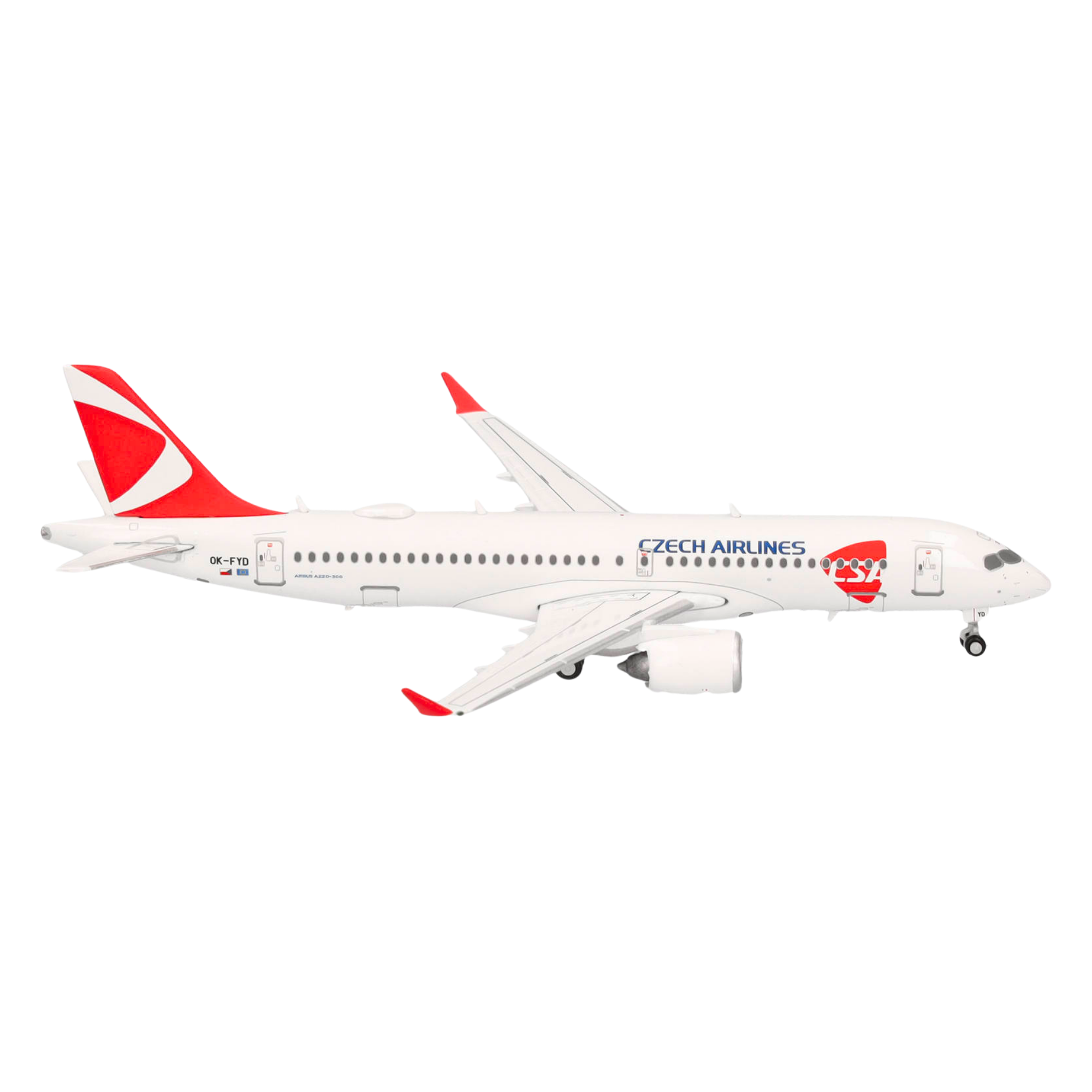 Herpa Wings Flugzeugmodell Czech Airlines Airbus A220-300 (1:400)