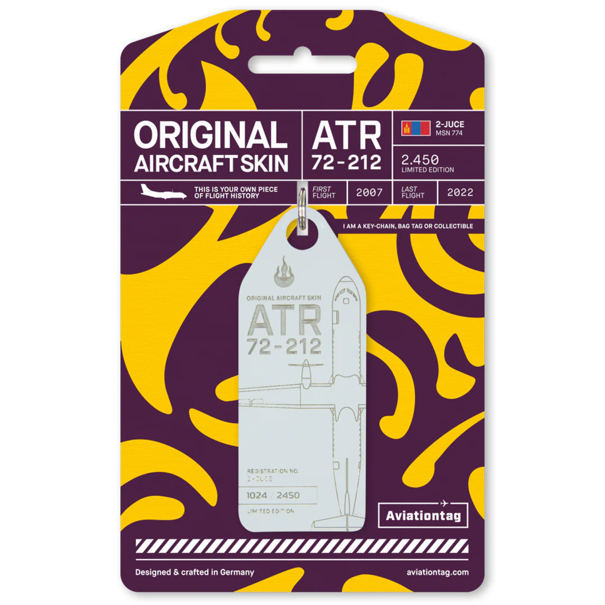 ATR 72-200 2-JUCE weiss Aviationtag