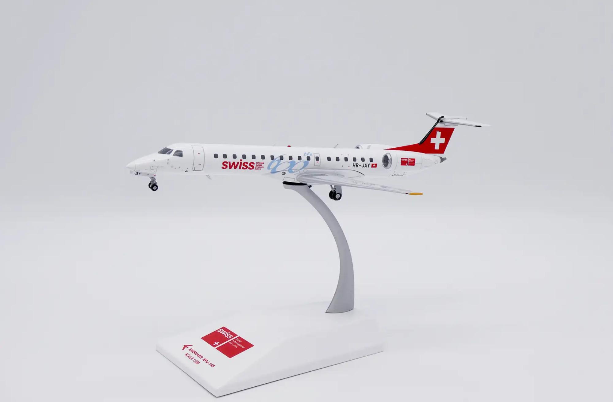 Swiss International Air Lines Embraer 145 600th 1:200 JC Wings Flugzeugmodell