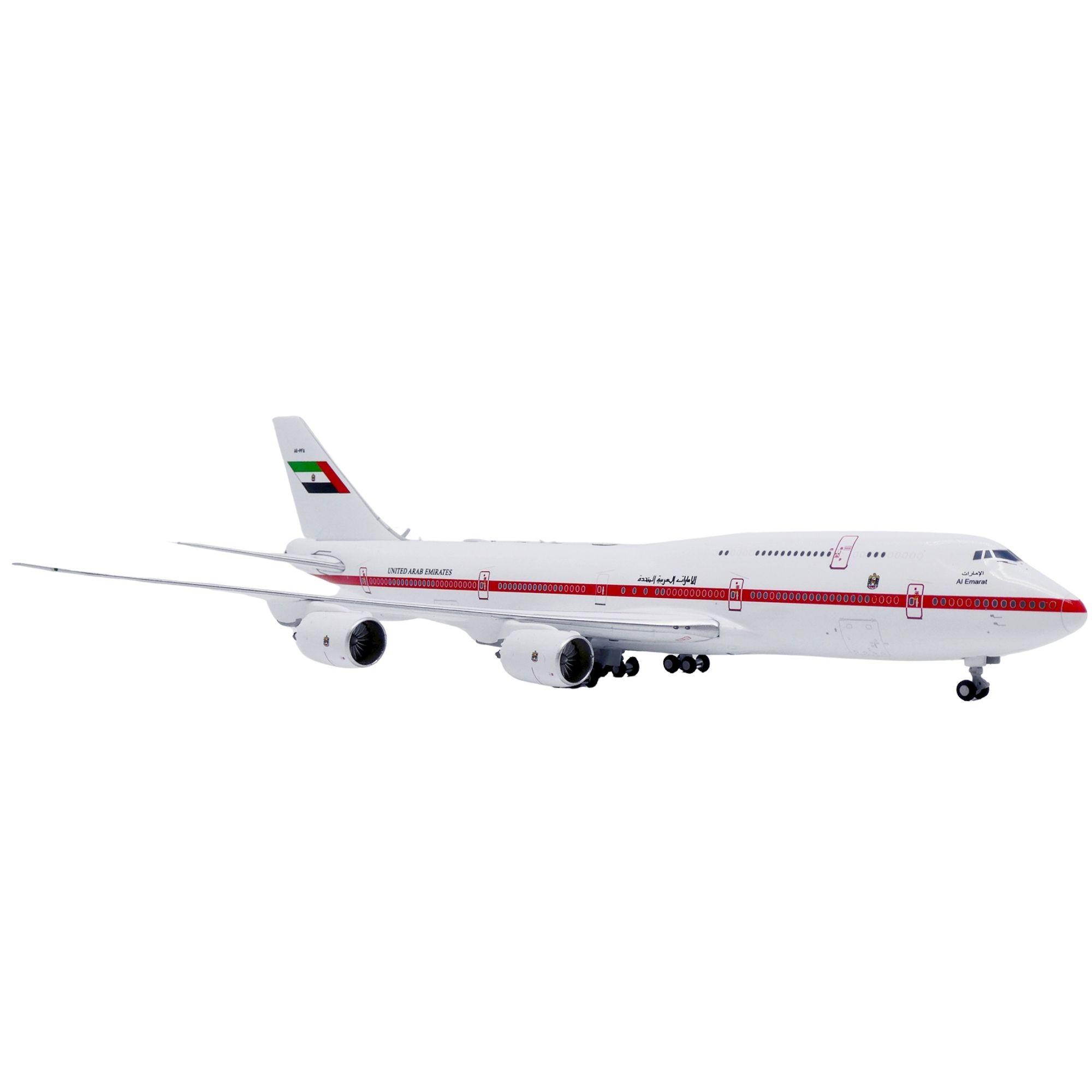 Abu Dhabi Amiri Flight Boeing 747-8 BBJ 1:400 JC Wings Flugzeugmodell