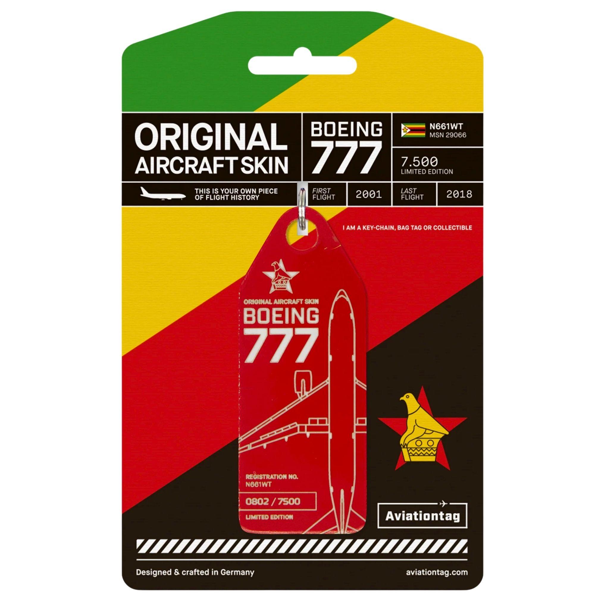 Air Zimbabwe Boeing 777 Rot Aviationtag