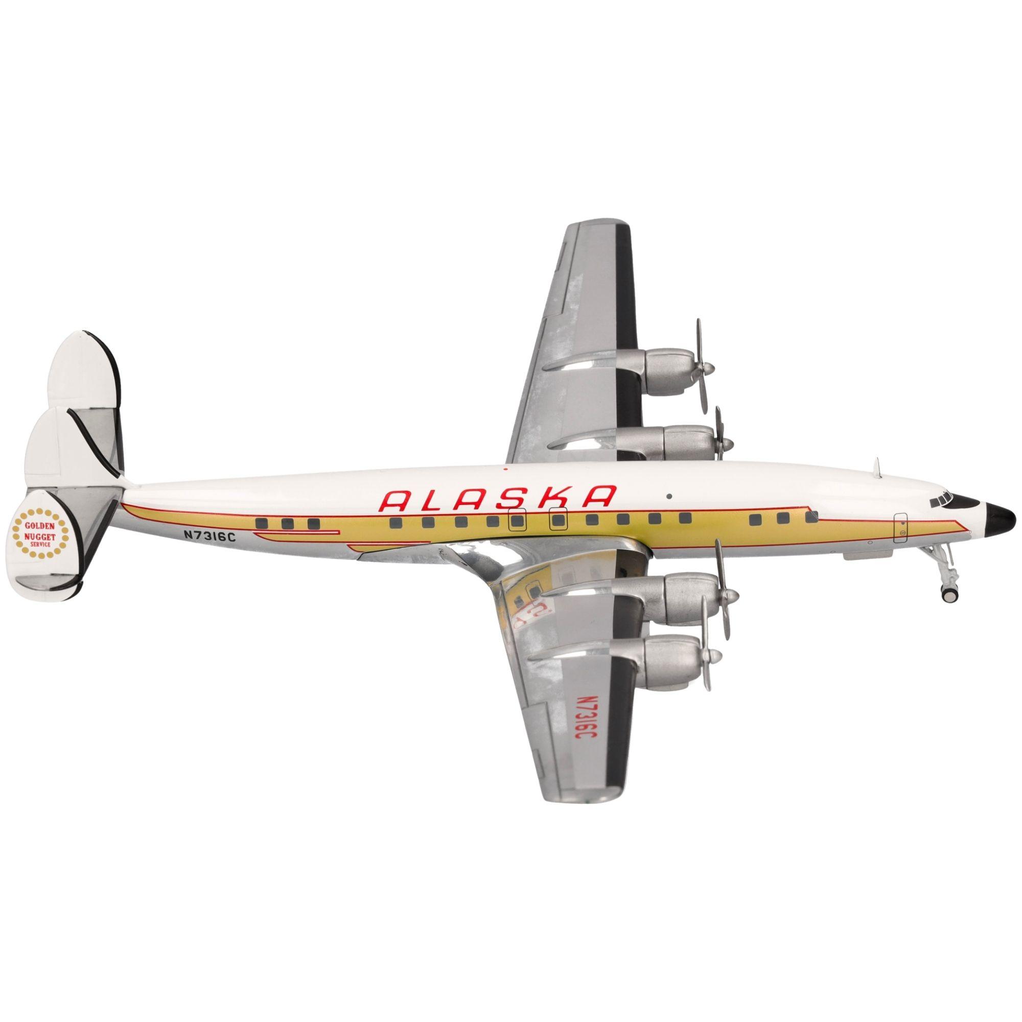 Alaska Airlines Lockheed L-1649A Starliner 1:200 Herpa Wings Flugzeugmodell
